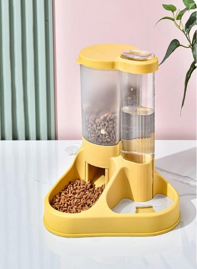MUGATH 2-in-1 Automatic Pet Feeder & Water Dispenser, Durable Plastic, Ideal for Cats and Dogs, Cat Feeder, Dog Feeder, Detachable Water Dispenser, Automatic Pet Feeder - Image 1